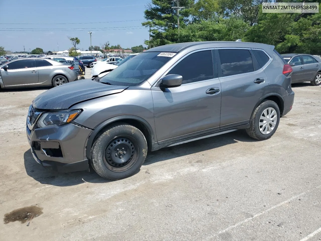 2017 Nissan Rogue S VIN: KNMAT2MT0HP538499 Lot: 68632064