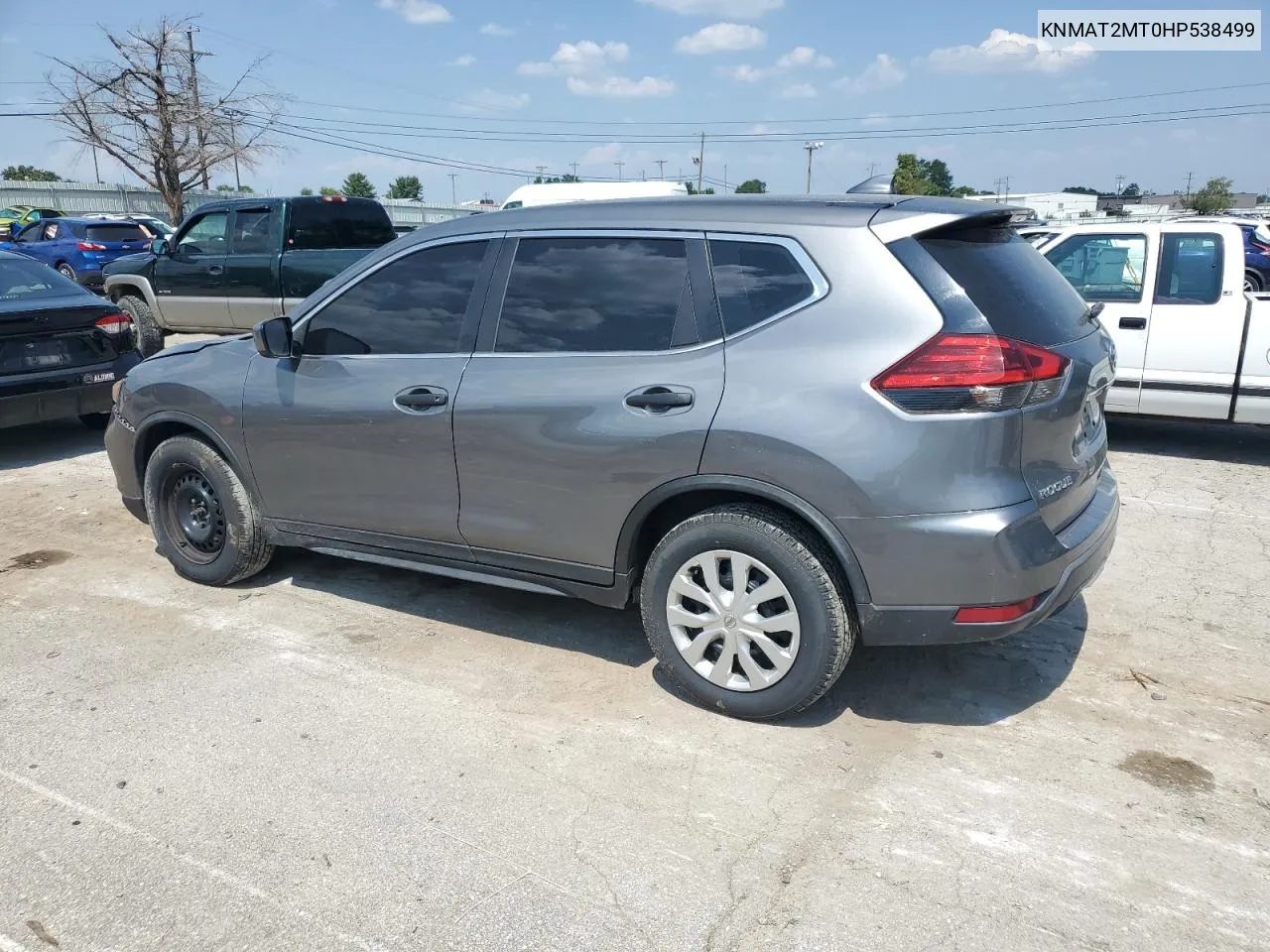 2017 Nissan Rogue S VIN: KNMAT2MT0HP538499 Lot: 68632064