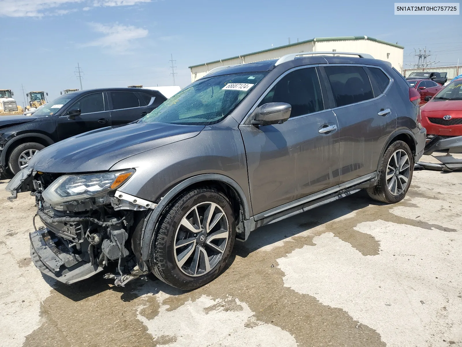 2017 Nissan Rogue S VIN: 5N1AT2MT0HC757725 Lot: 68687124