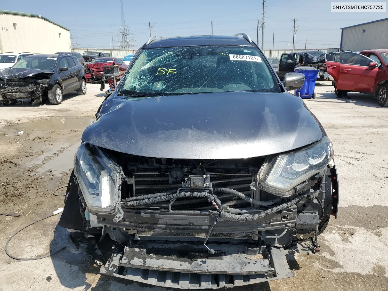 2017 Nissan Rogue S VIN: 5N1AT2MT0HC757725 Lot: 68687124