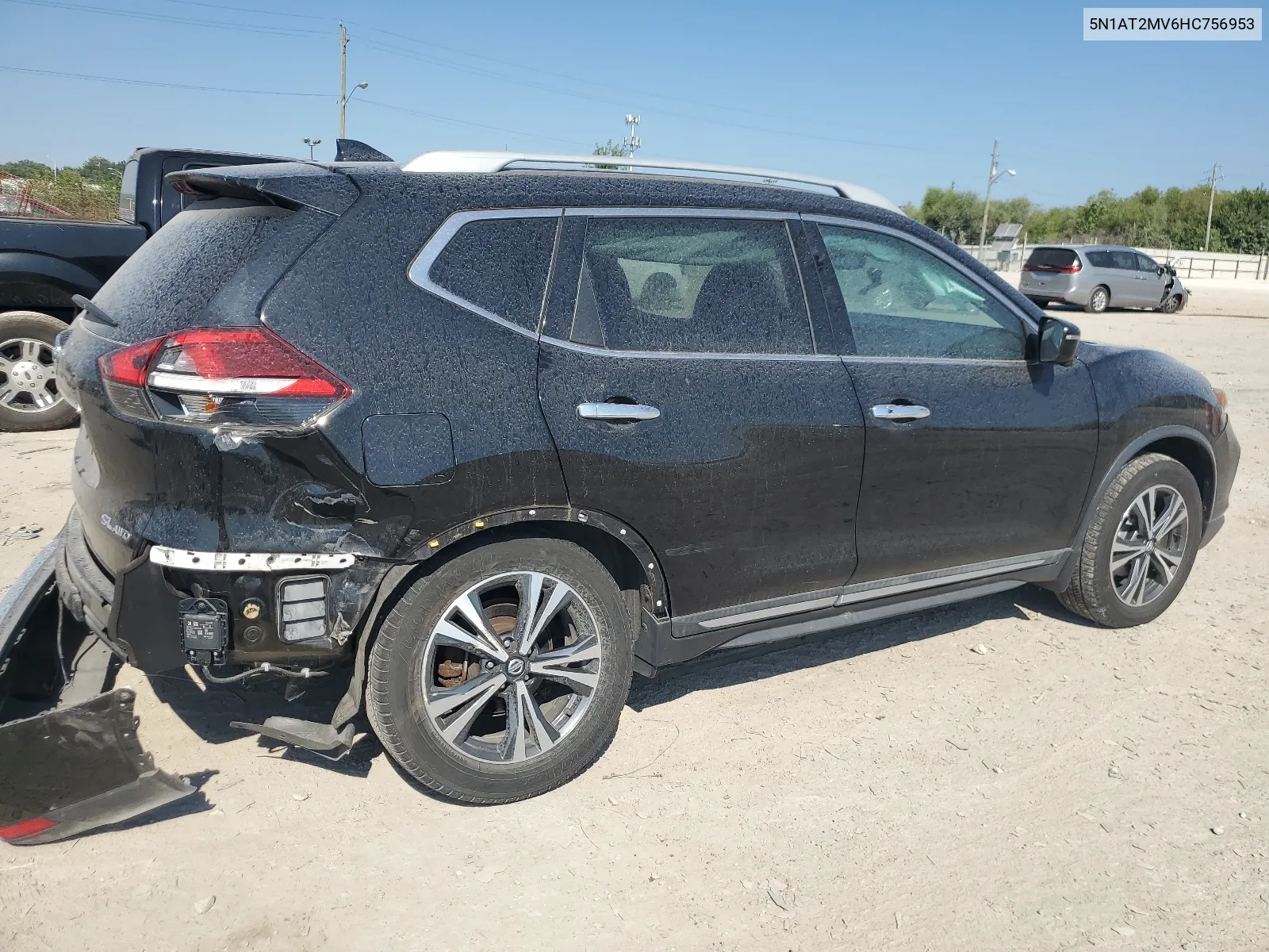 2017 Nissan Rogue Sv VIN: 5N1AT2MV6HC756953 Lot: 68688774