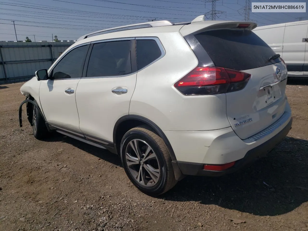 5N1AT2MV8HC886619 2017 Nissan Rogue Sv