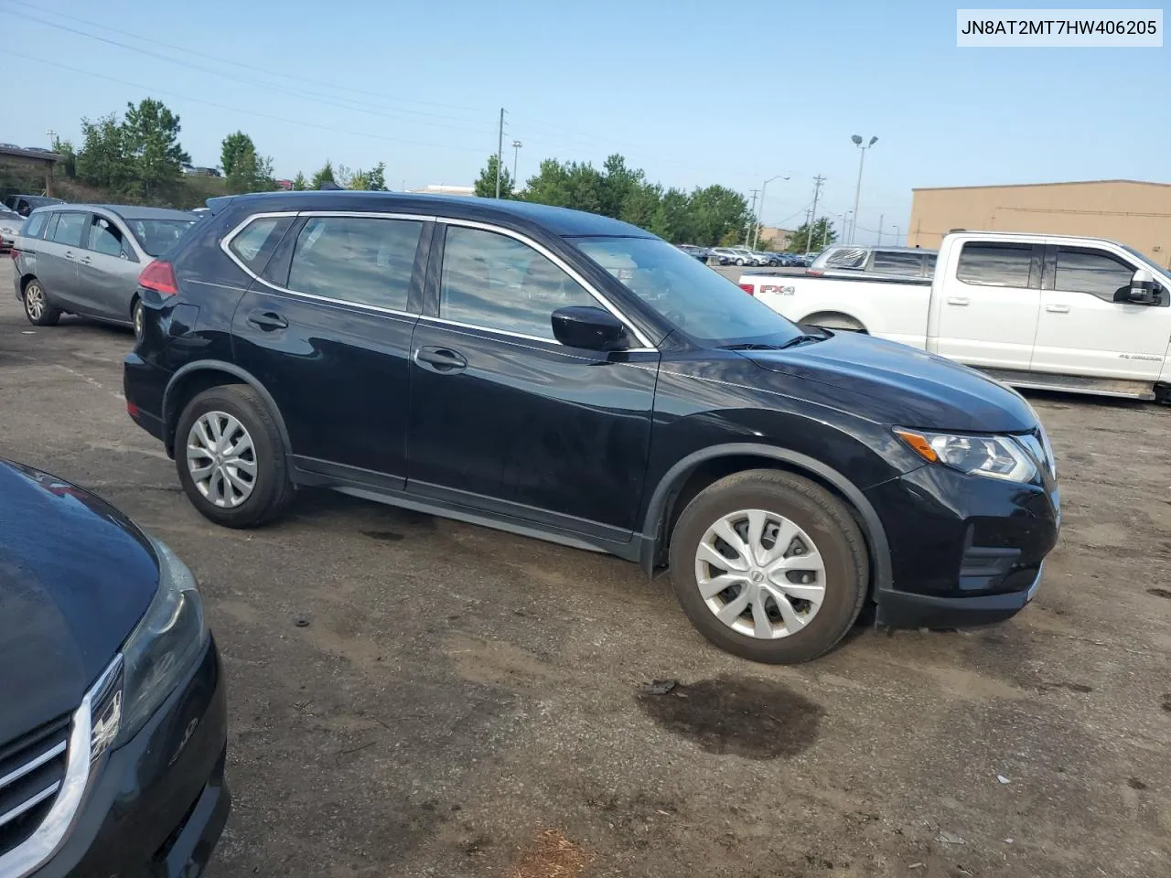 2017 Nissan Rogue S VIN: JN8AT2MT7HW406205 Lot: 68822094