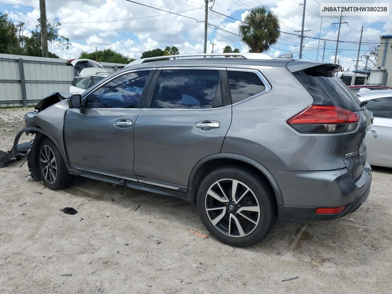 2017 Nissan Rogue S VIN: JN8AT2MT0HW380238 Lot: 68954464