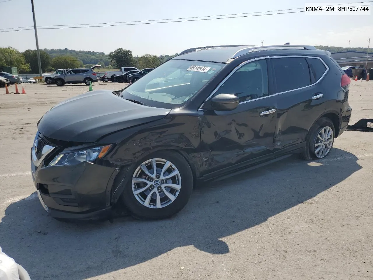 2017 Nissan Rogue S VIN: KNMAT2MT8HP507744 Lot: 69142914