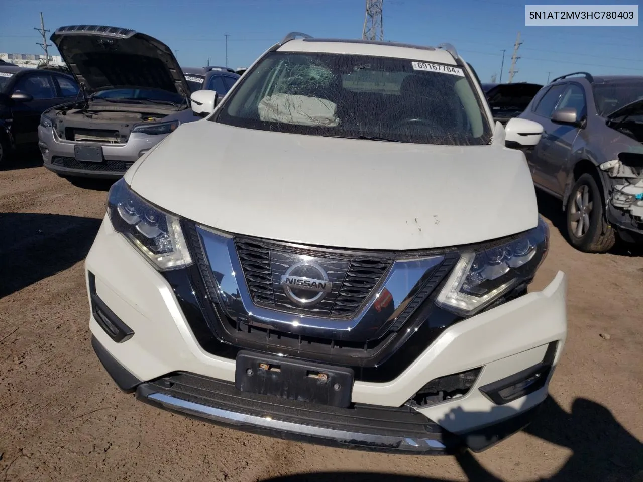 2017 Nissan Rogue Sv VIN: 5N1AT2MV3HC780403 Lot: 69167784