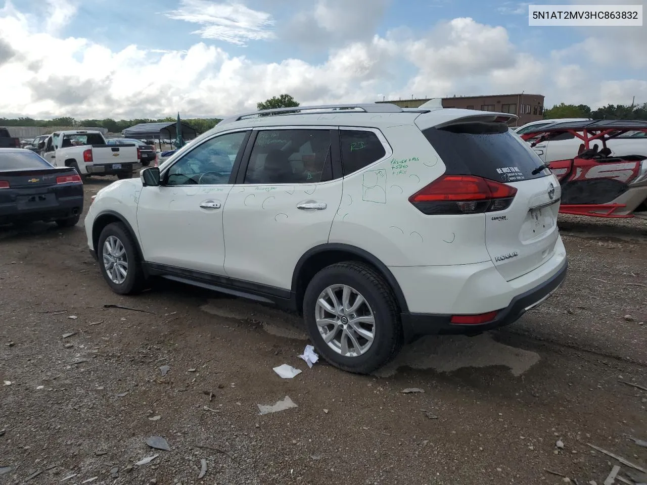 5N1AT2MV3HC863832 2017 Nissan Rogue Sv