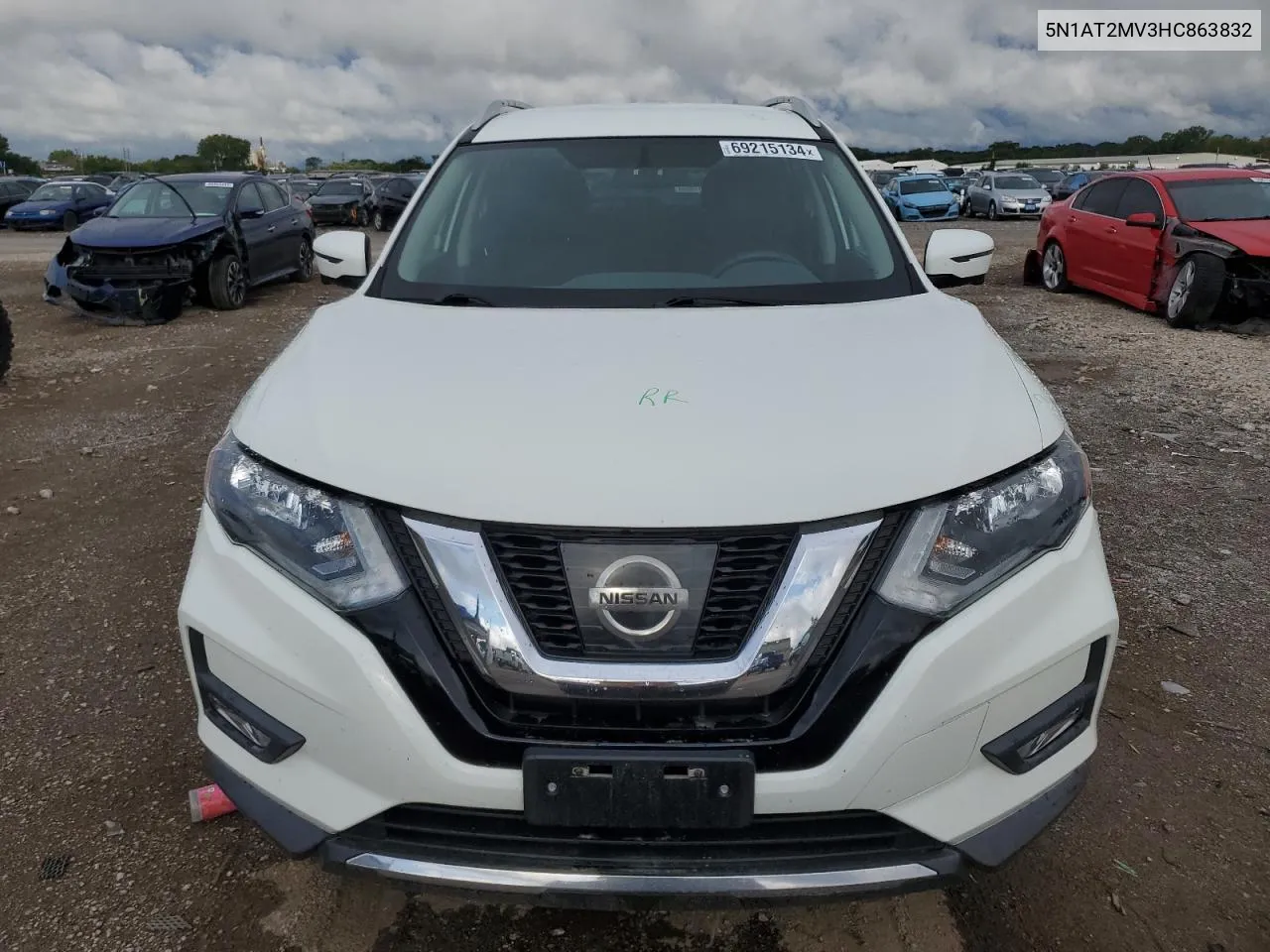 2017 Nissan Rogue Sv VIN: 5N1AT2MV3HC863832 Lot: 69215134