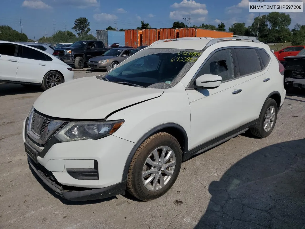 2017 Nissan Rogue S VIN: KNMAT2MT5HP597208 Lot: 69239934