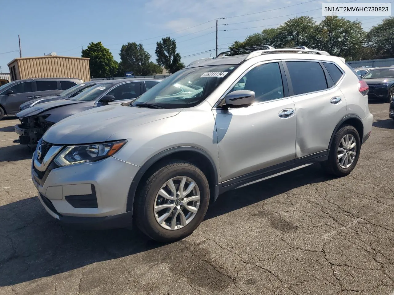 2017 Nissan Rogue Sv VIN: 5N1AT2MV6HC730823 Lot: 69311194