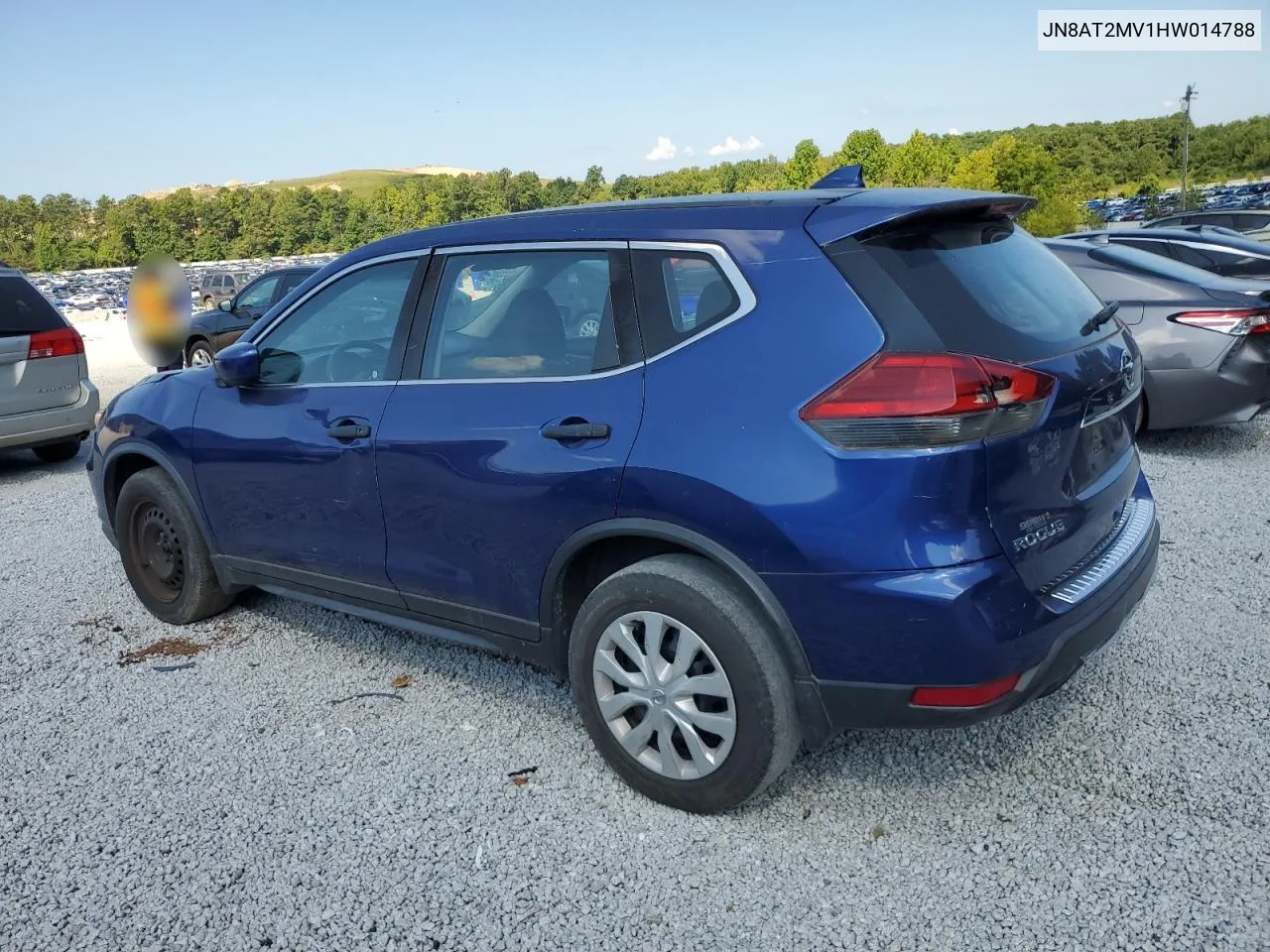 2017 Nissan Rogue S VIN: JN8AT2MV1HW014788 Lot: 69346364