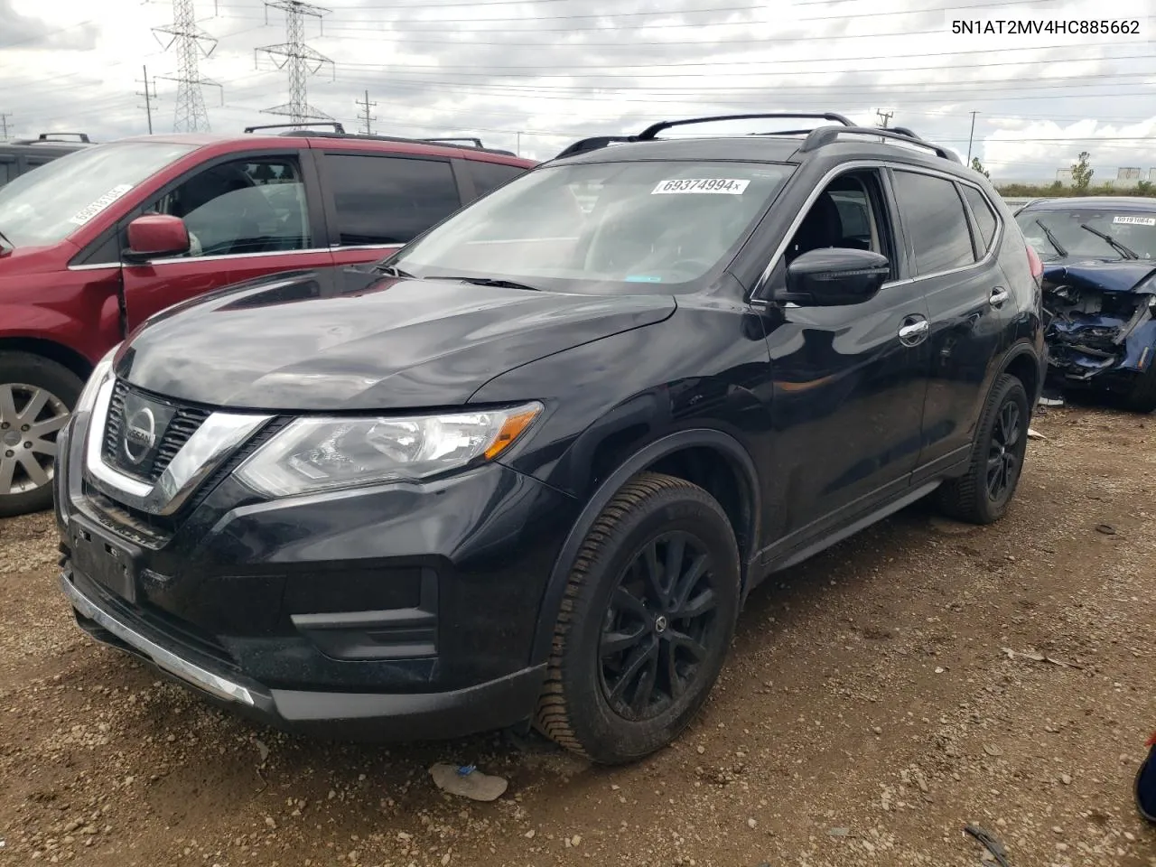 2017 Nissan Rogue Sv VIN: 5N1AT2MV4HC885662 Lot: 69374994