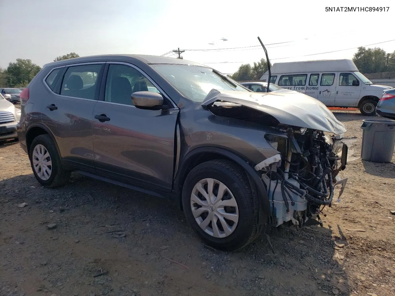 2017 Nissan Rogue Sv VIN: 5N1AT2MV1HC894917 Lot: 69601444