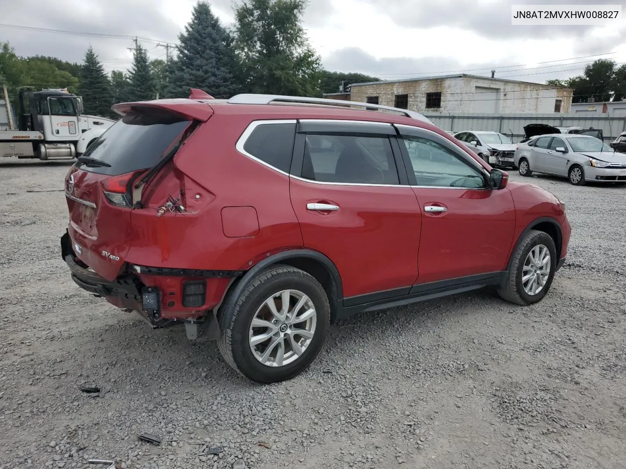 2017 Nissan Rogue S VIN: JN8AT2MVXHW008827 Lot: 69707604