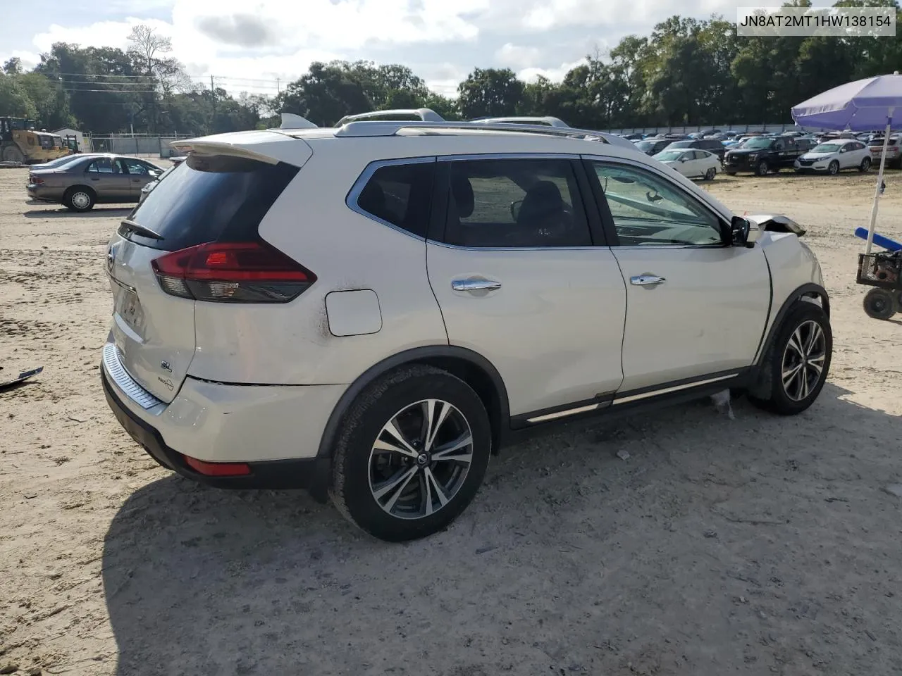 2017 Nissan Rogue S VIN: JN8AT2MT1HW138154 Lot: 69759494