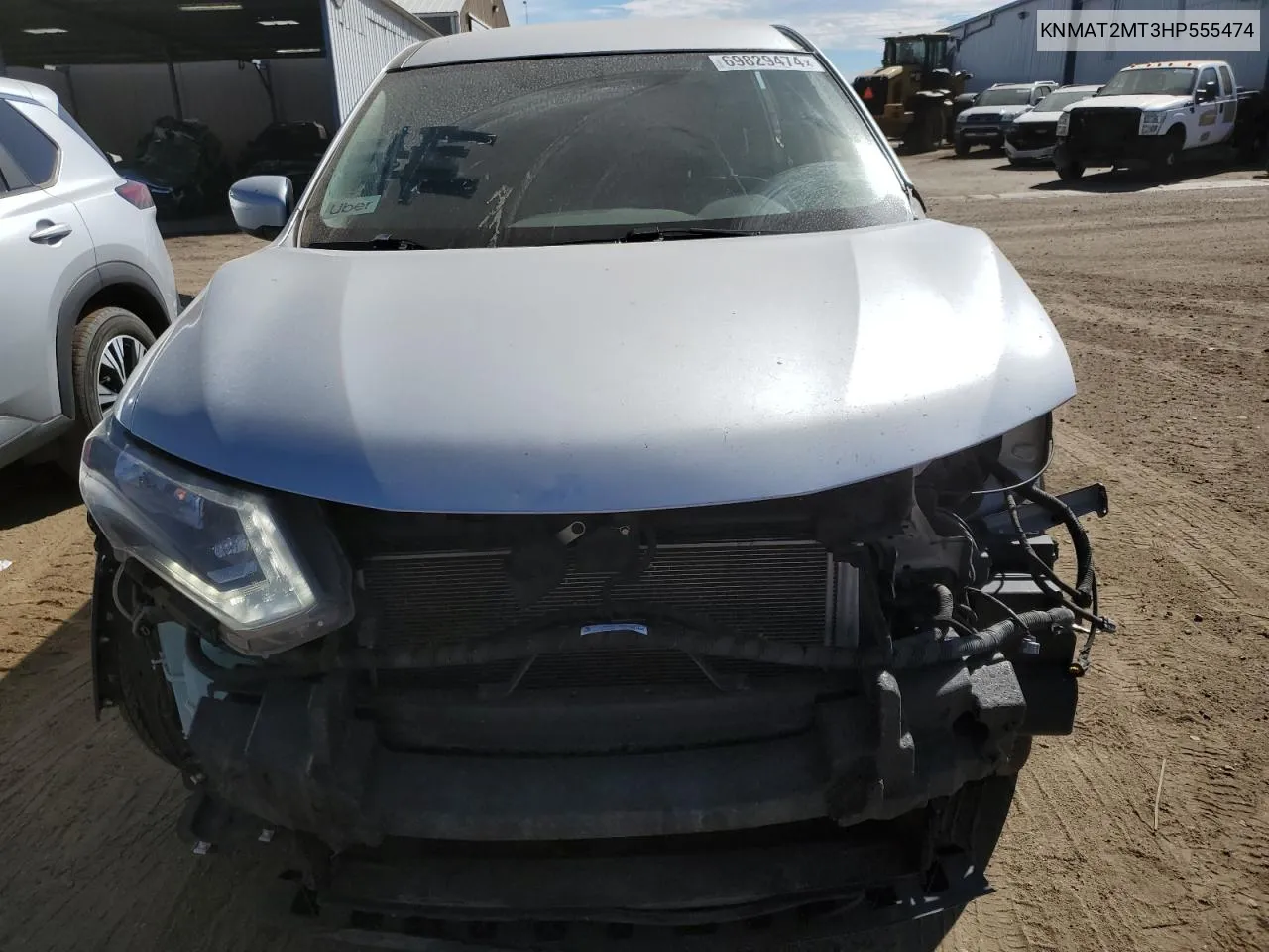 2017 Nissan Rogue S VIN: KNMAT2MT3HP555474 Lot: 69829474