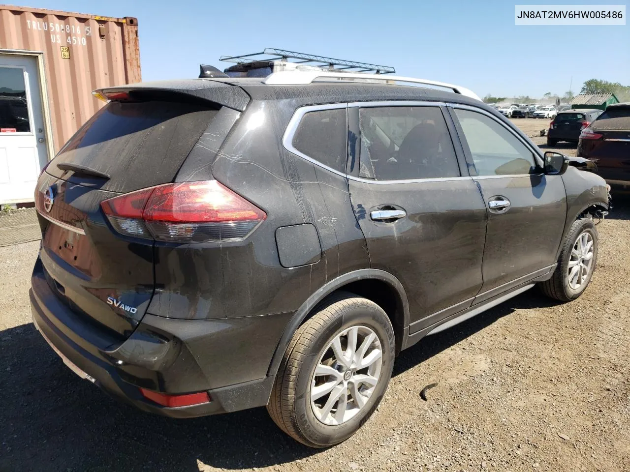 2017 Nissan Rogue S VIN: JN8AT2MV6HW005486 Lot: 69861384