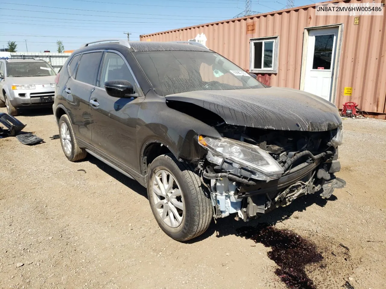 2017 Nissan Rogue S VIN: JN8AT2MV6HW005486 Lot: 69861384