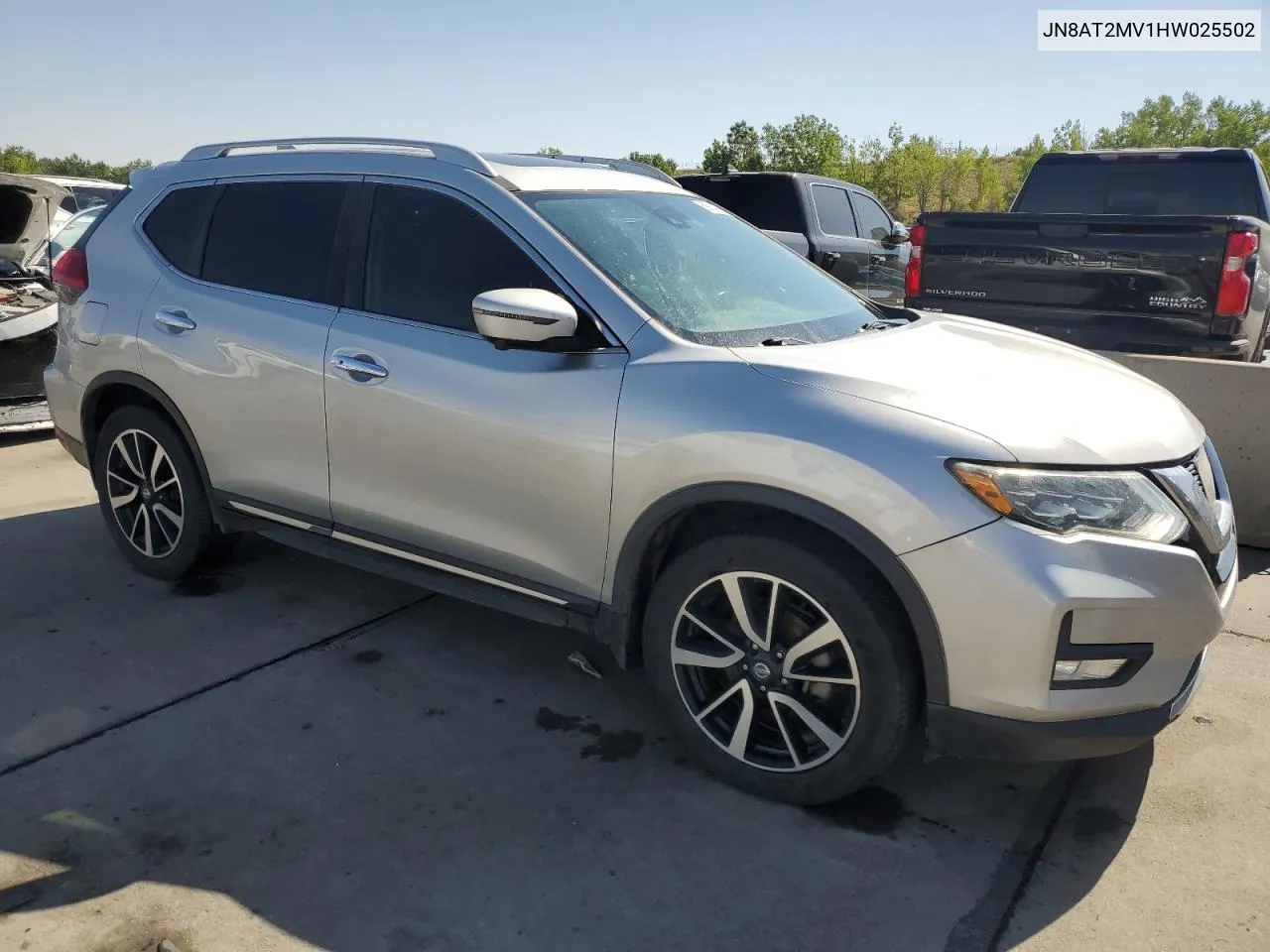 2017 Nissan Rogue S VIN: JN8AT2MV1HW025502 Lot: 69904394