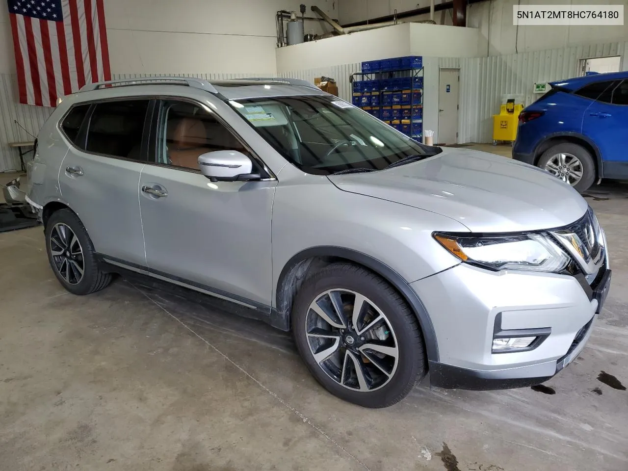 2017 Nissan Rogue S VIN: 5N1AT2MT8HC764180 Lot: 69962174