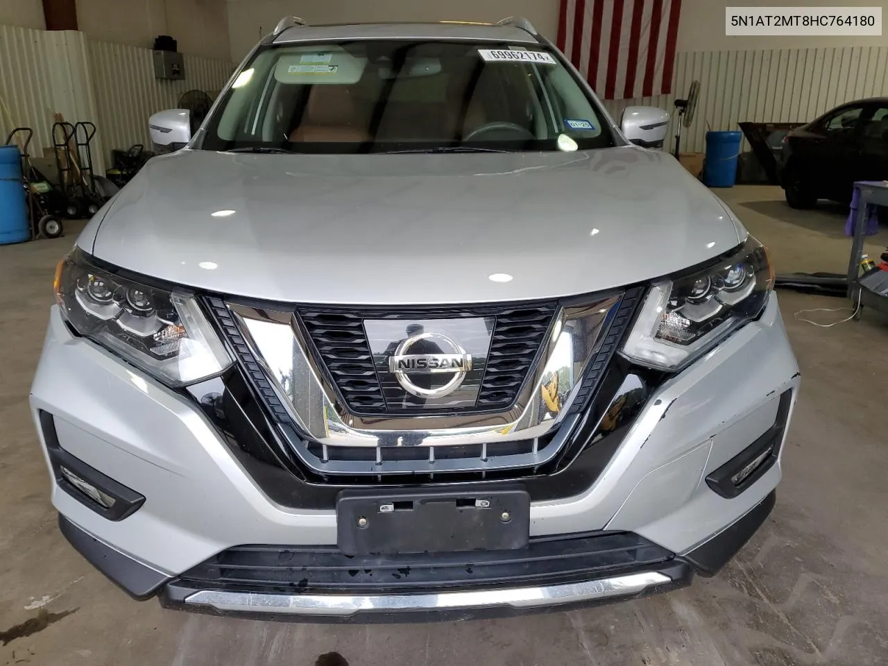 2017 Nissan Rogue S VIN: 5N1AT2MT8HC764180 Lot: 69962174