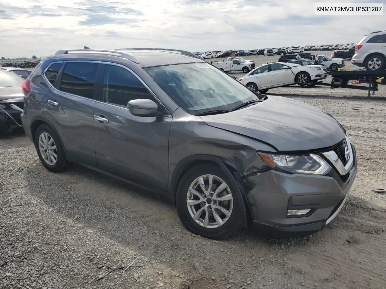 2017 Nissan Rogue S VIN: KNMAT2MV3HP531287 Lot: 70006184