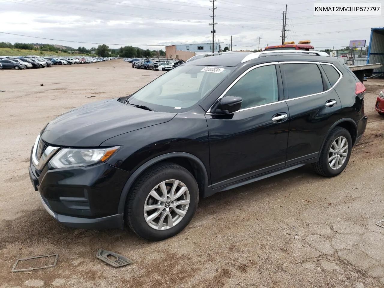 2017 Nissan Rogue S VIN: KNMAT2MV3HP577797 Lot: 70089334