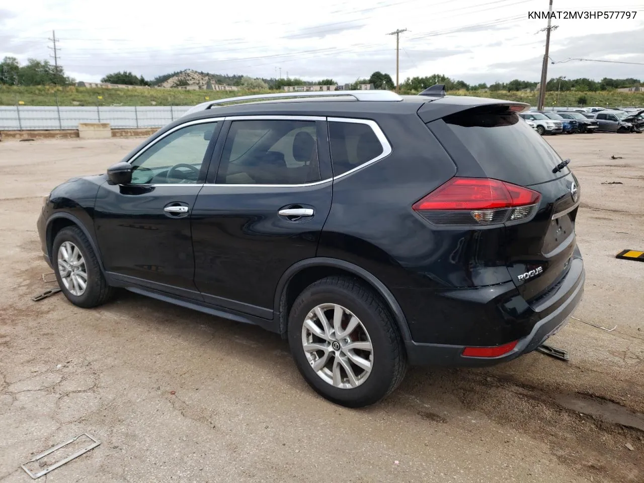 2017 Nissan Rogue S VIN: KNMAT2MV3HP577797 Lot: 70089334