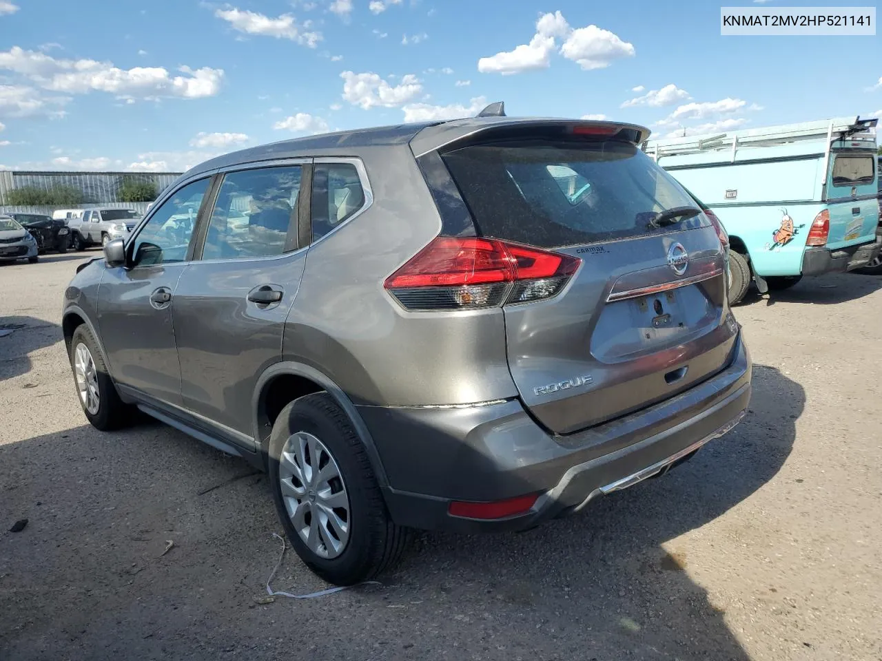 2017 Nissan Rogue S VIN: KNMAT2MV2HP521141 Lot: 70144074