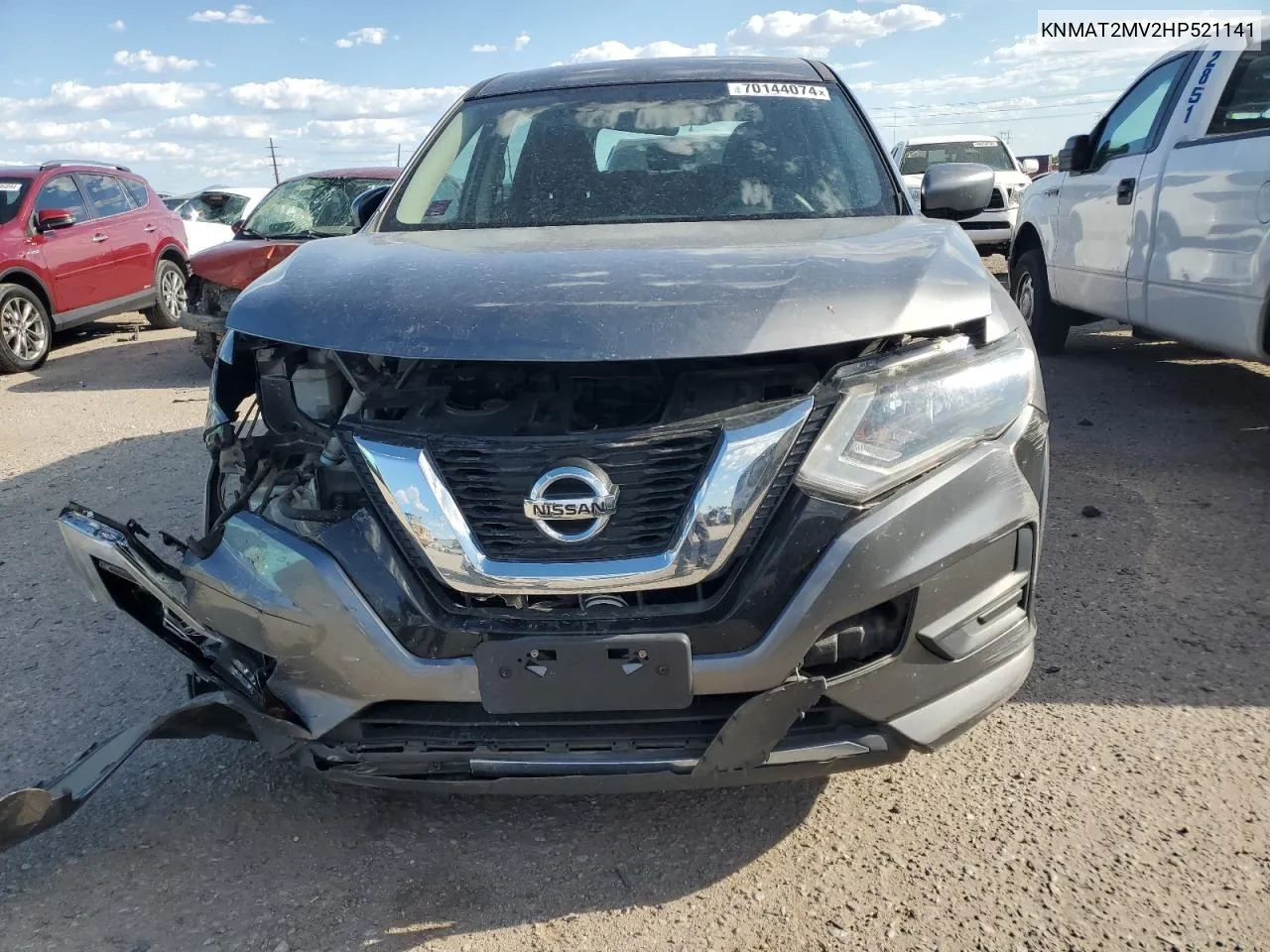 2017 Nissan Rogue S VIN: KNMAT2MV2HP521141 Lot: 70144074