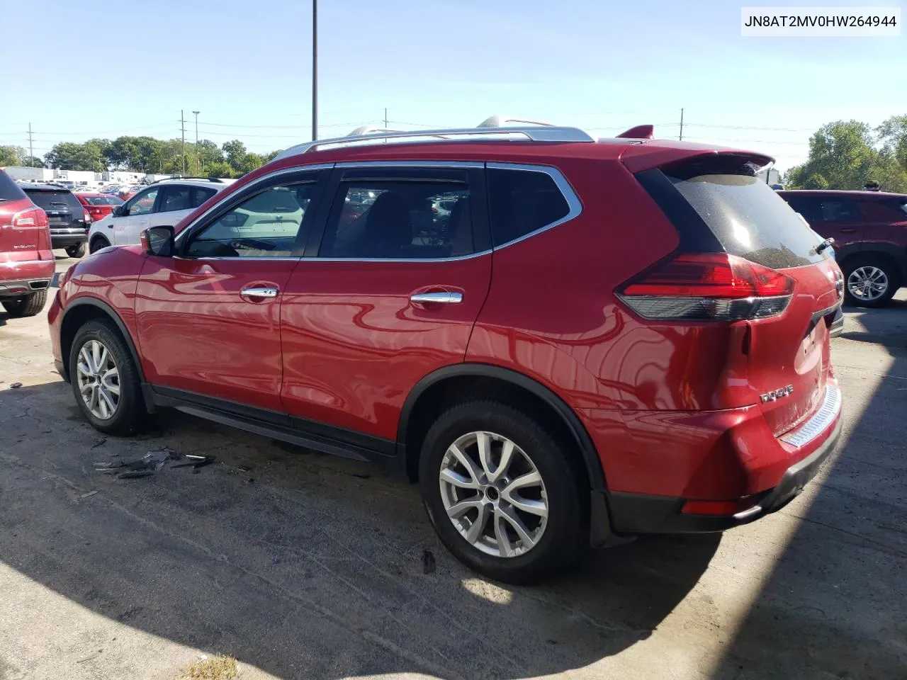 2017 Nissan Rogue S VIN: JN8AT2MV0HW264944 Lot: 70433894