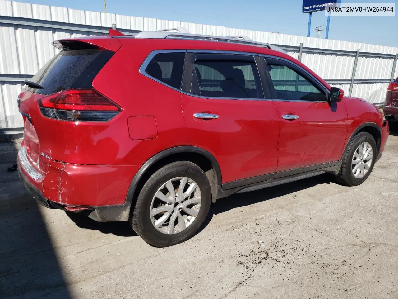 2017 Nissan Rogue S VIN: JN8AT2MV0HW264944 Lot: 70433894