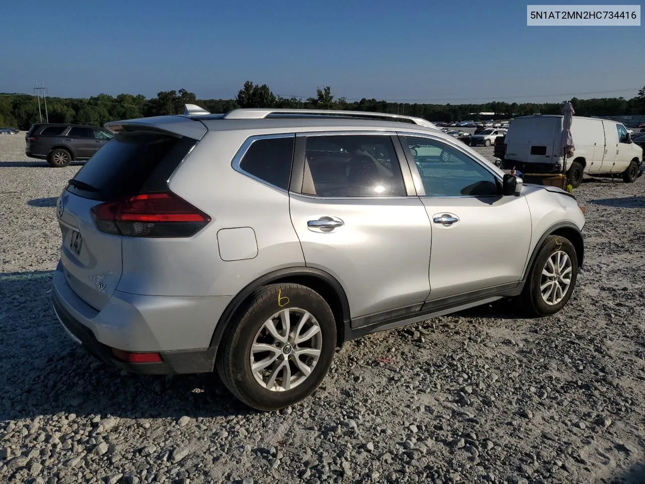 2017 Nissan Rogue Sv VIN: 5N1AT2MN2HC734416 Lot: 70594984