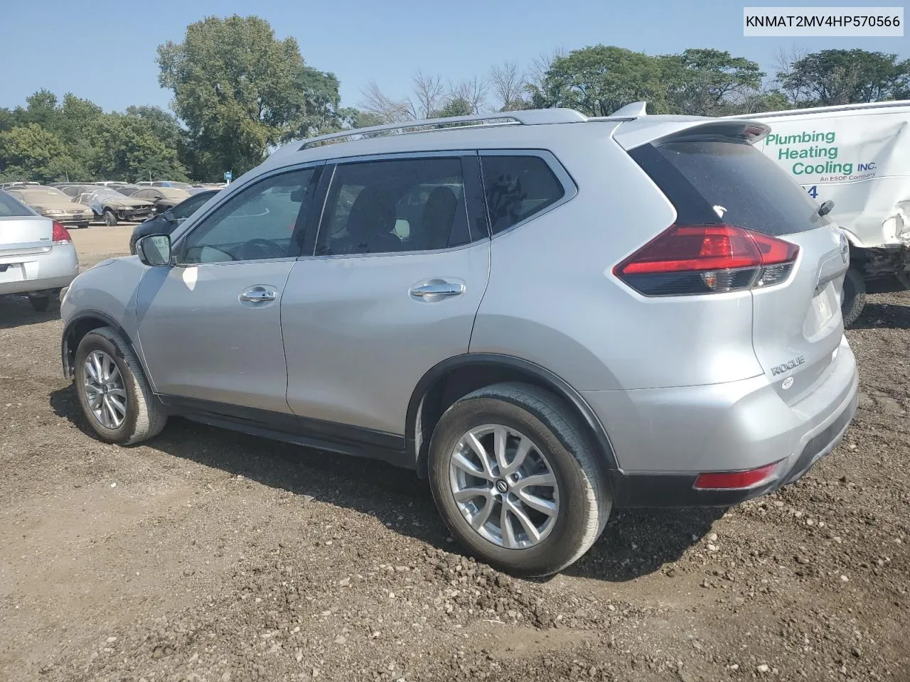 2017 Nissan Rogue S VIN: KNMAT2MV4HP570566 Lot: 70666534