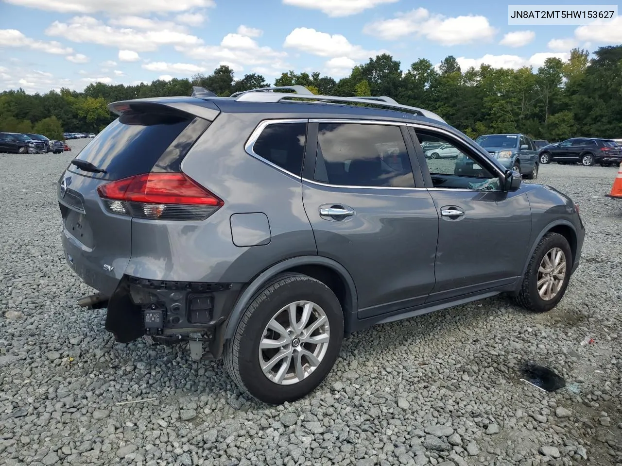 2017 Nissan Rogue S VIN: JN8AT2MT5HW153627 Lot: 70686694