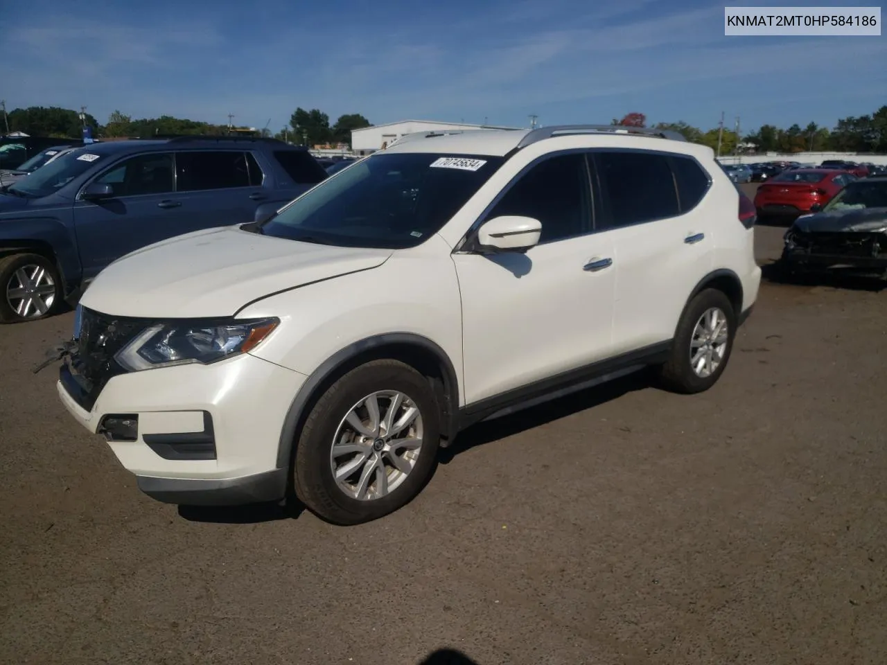 2017 Nissan Rogue S VIN: KNMAT2MT0HP584186 Lot: 70745634