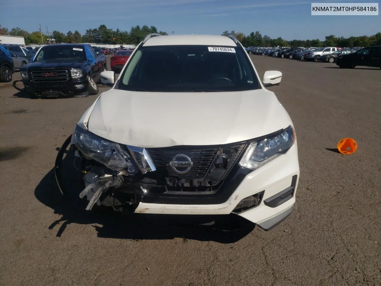 2017 Nissan Rogue S VIN: KNMAT2MT0HP584186 Lot: 70745634