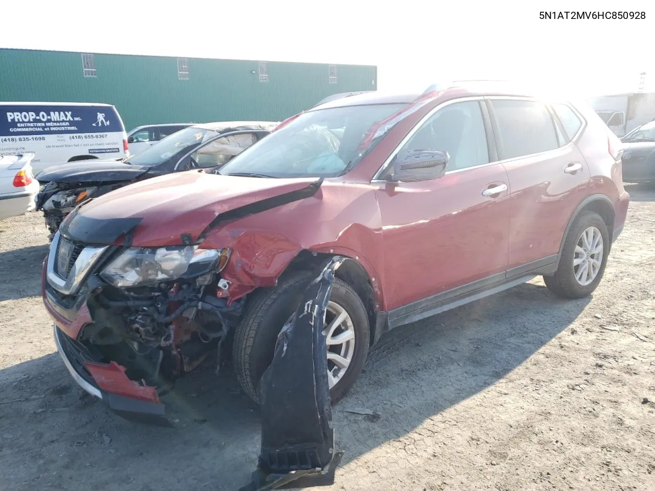 2017 Nissan Rogue Sv VIN: 5N1AT2MV6HC850928 Lot: 70778644