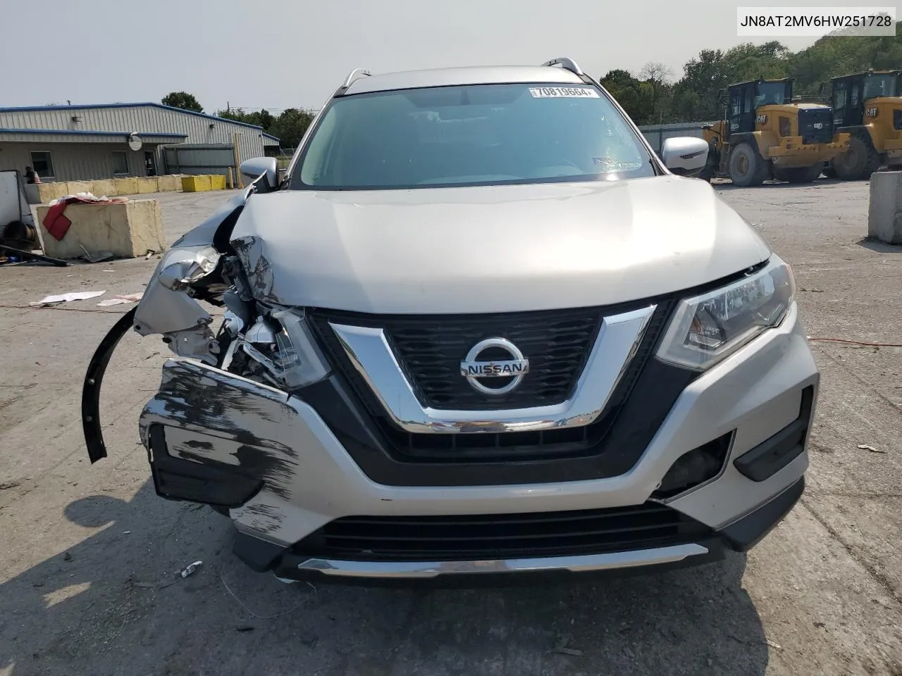 2017 Nissan Rogue S VIN: JN8AT2MV6HW251728 Lot: 70819664