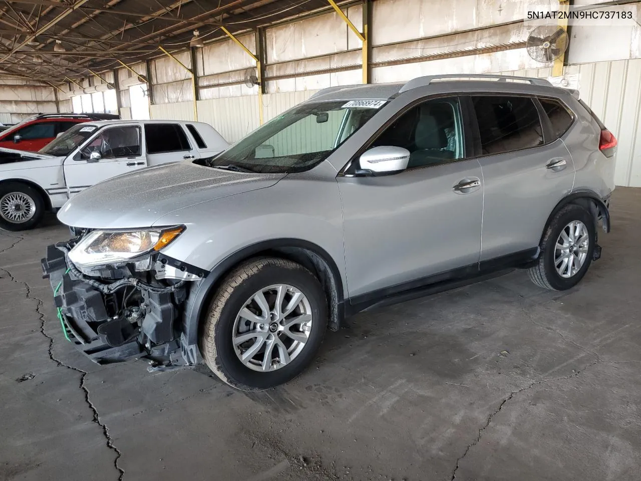 2017 Nissan Rogue Sv VIN: 5N1AT2MN9HC737183 Lot: 70868974