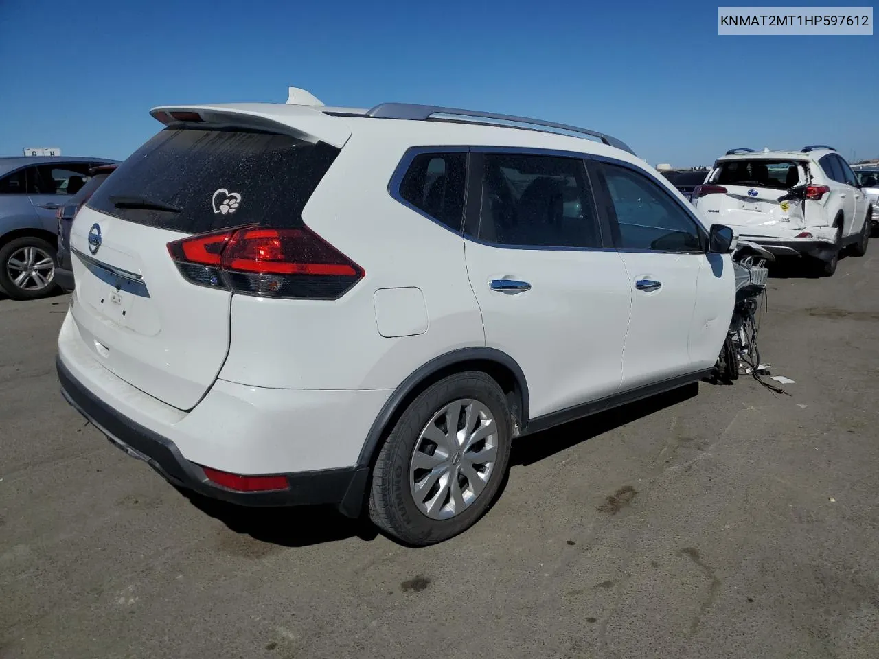 2017 Nissan Rogue S VIN: KNMAT2MT1HP597612 Lot: 70876504