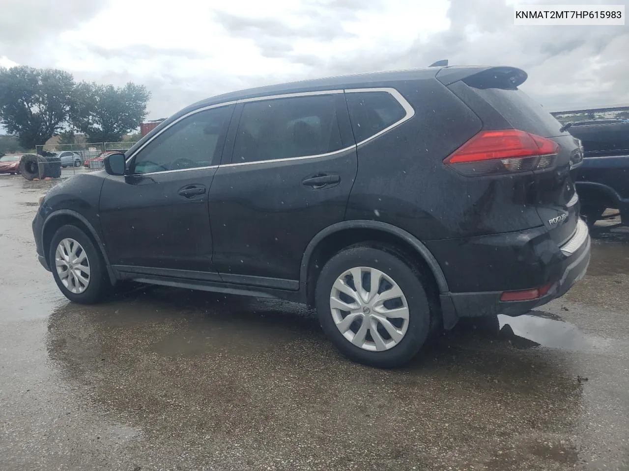 2017 Nissan Rogue S VIN: KNMAT2MT7HP615983 Lot: 70920254