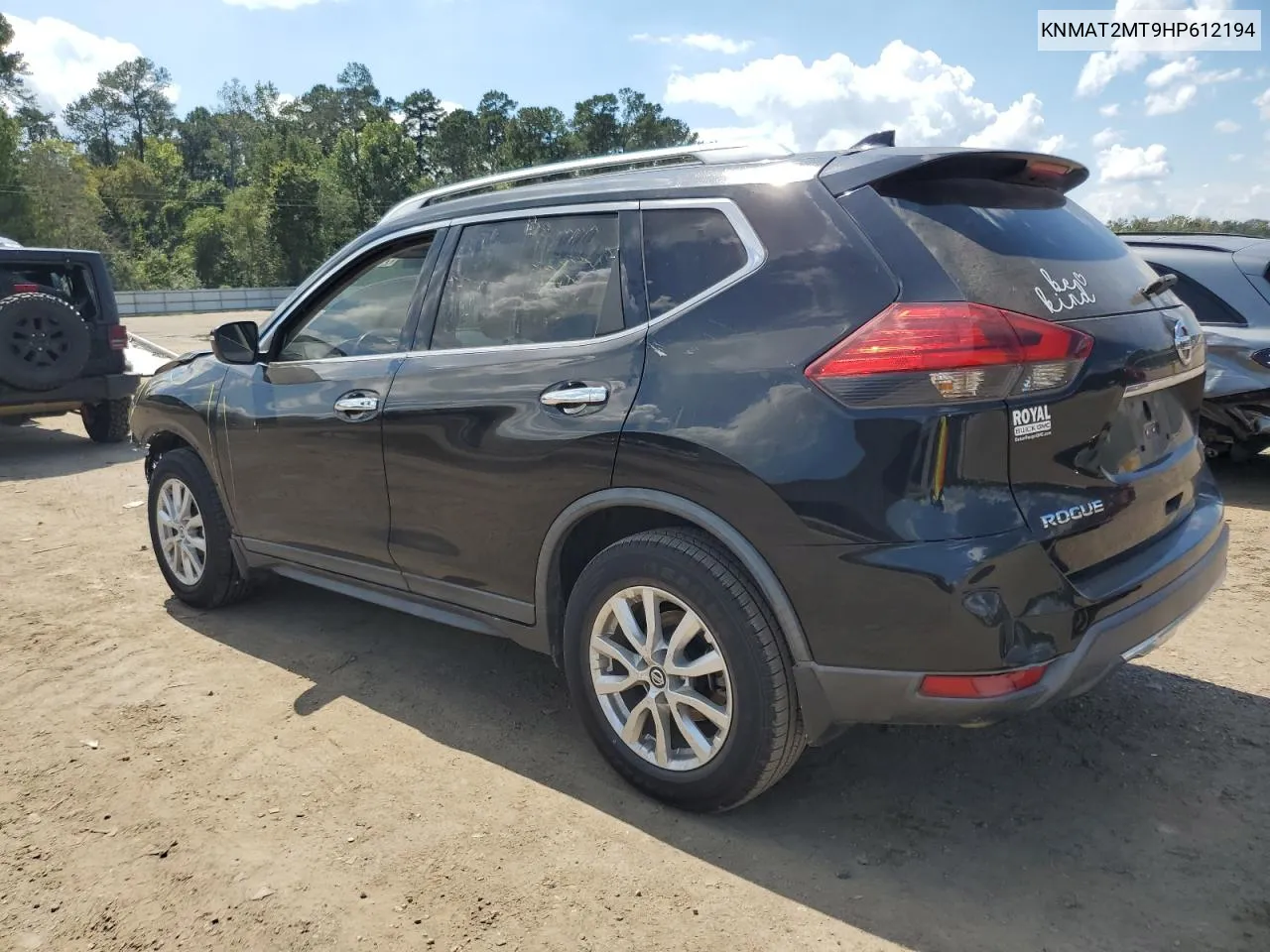 2017 Nissan Rogue S VIN: KNMAT2MT9HP612194 Lot: 70968564