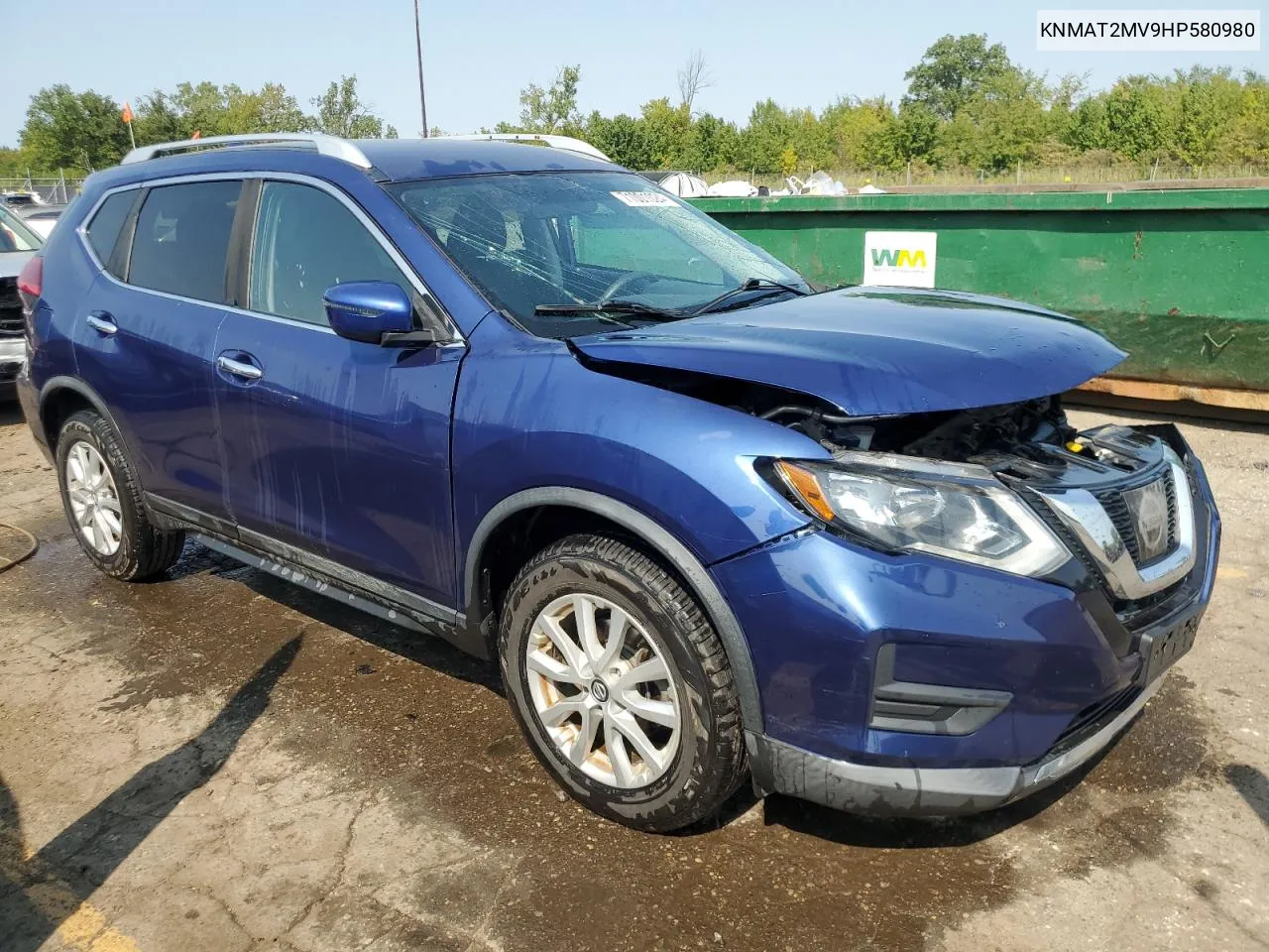 2017 Nissan Rogue S VIN: KNMAT2MV9HP580980 Lot: 71001024