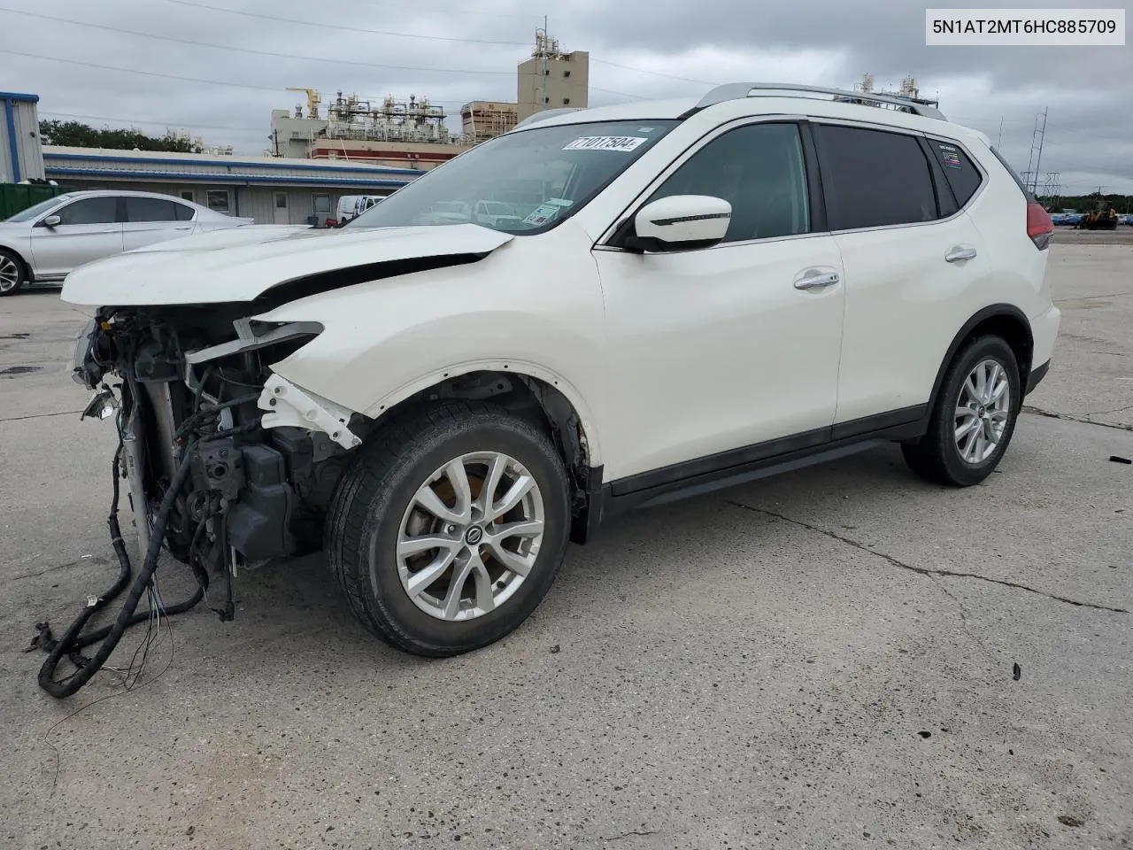 2017 Nissan Rogue S VIN: 5N1AT2MT6HC885709 Lot: 71017504