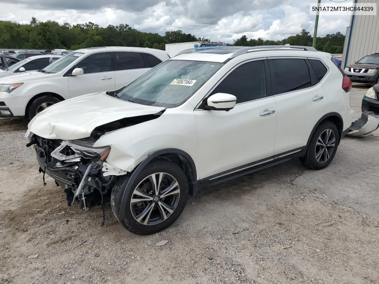 2017 Nissan Rogue S VIN: 5N1AT2MT3HC844339 Lot: 71052164