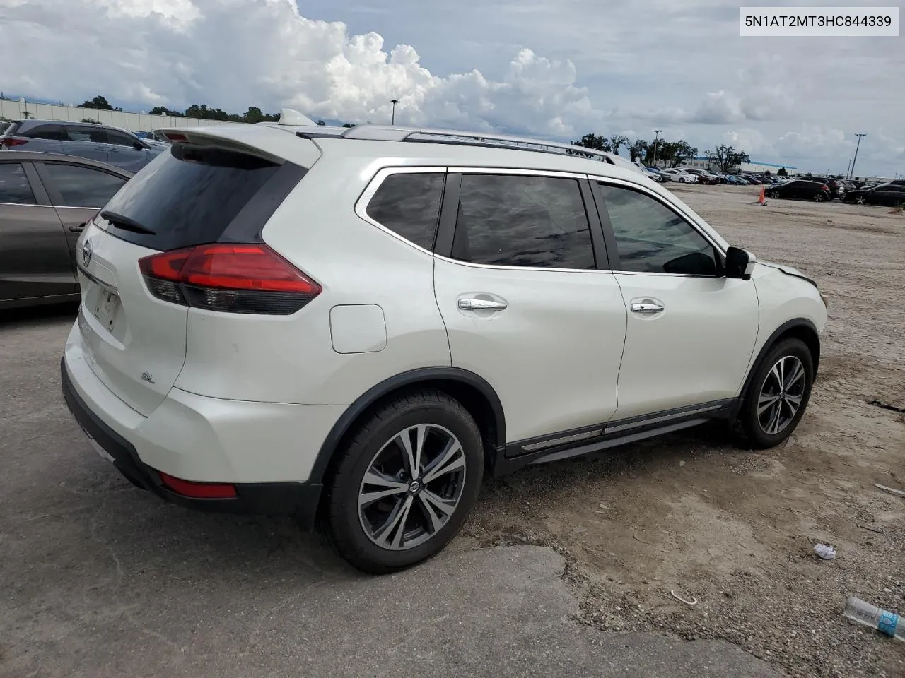 2017 Nissan Rogue S VIN: 5N1AT2MT3HC844339 Lot: 71052164