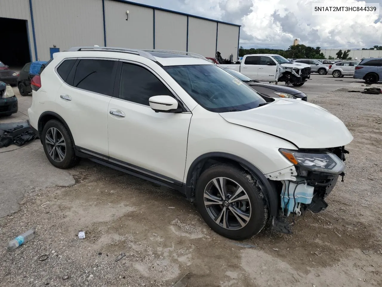 2017 Nissan Rogue S VIN: 5N1AT2MT3HC844339 Lot: 71052164