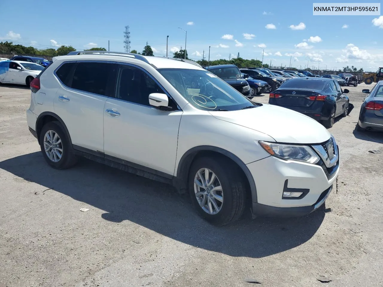 2017 Nissan Rogue S VIN: KNMAT2MT3HP595621 Lot: 71081284