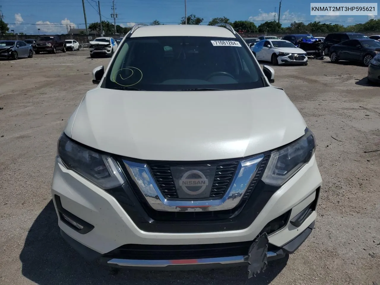 2017 Nissan Rogue S VIN: KNMAT2MT3HP595621 Lot: 71081284